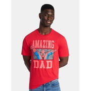 Spider-Man Men's and Big Men's Father's Day Graphic Tee, Sizes XS-5XL