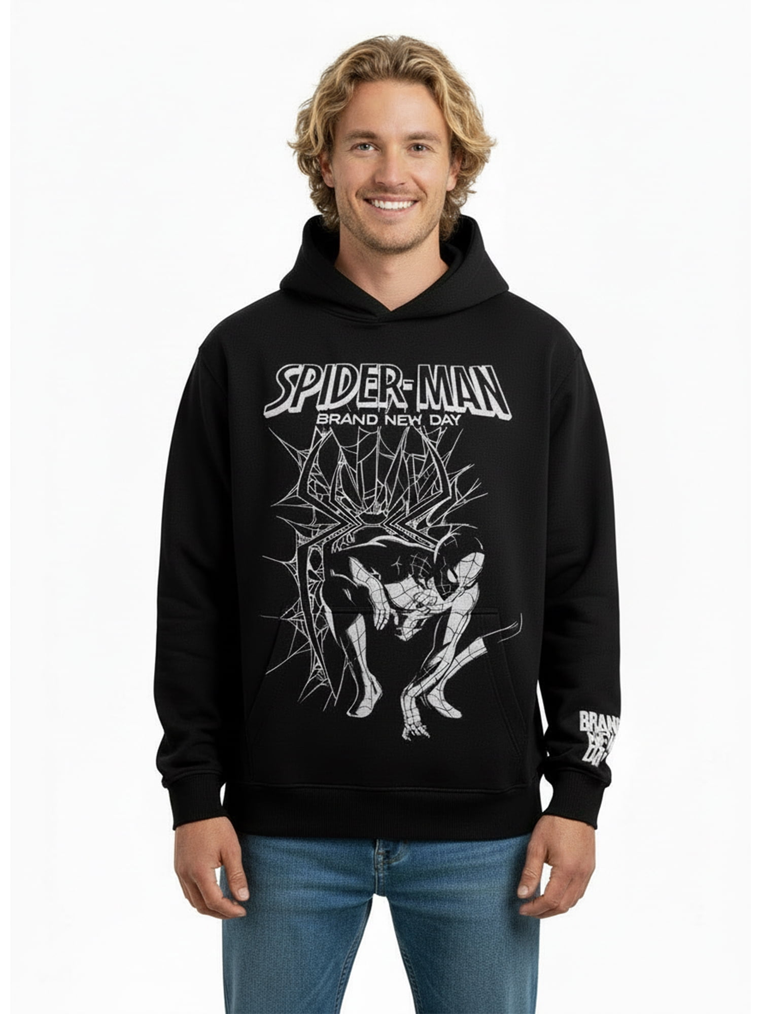 Spider-Man Men's and Big Men's Graphic Hoodie, Sizes S-3XL