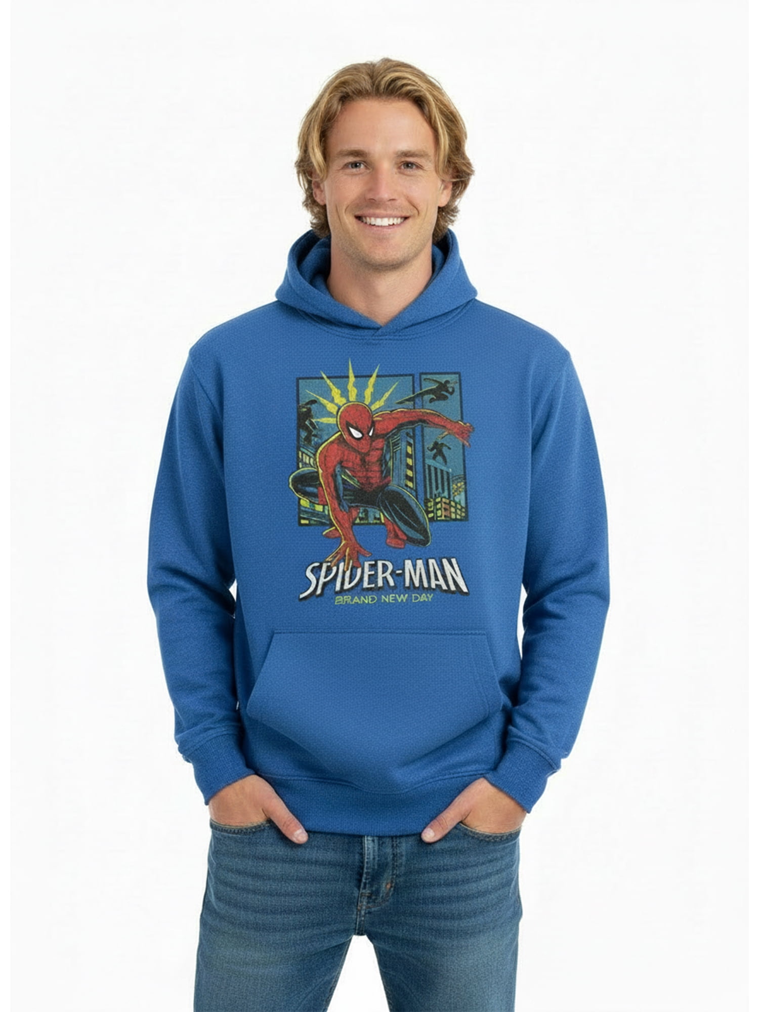 Spider-Man, Men's & Big Men's Graphic Hoodie, Spider Sense, Sizes S-3XL