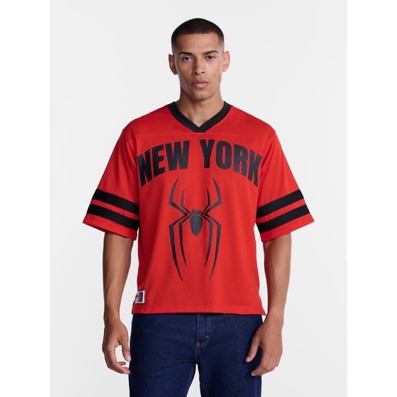 Spider-Man Men's & Big Men's Graphic Jersey, Sizes XS-5XL