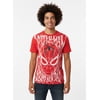 Spider-Man Men's and Big Men's Webbed Spider Graph