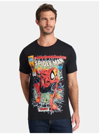 T-shirt Homme Marvel Spider-Man - Taille S - Noir - 100% Coton - Neuf Sans étiquettes