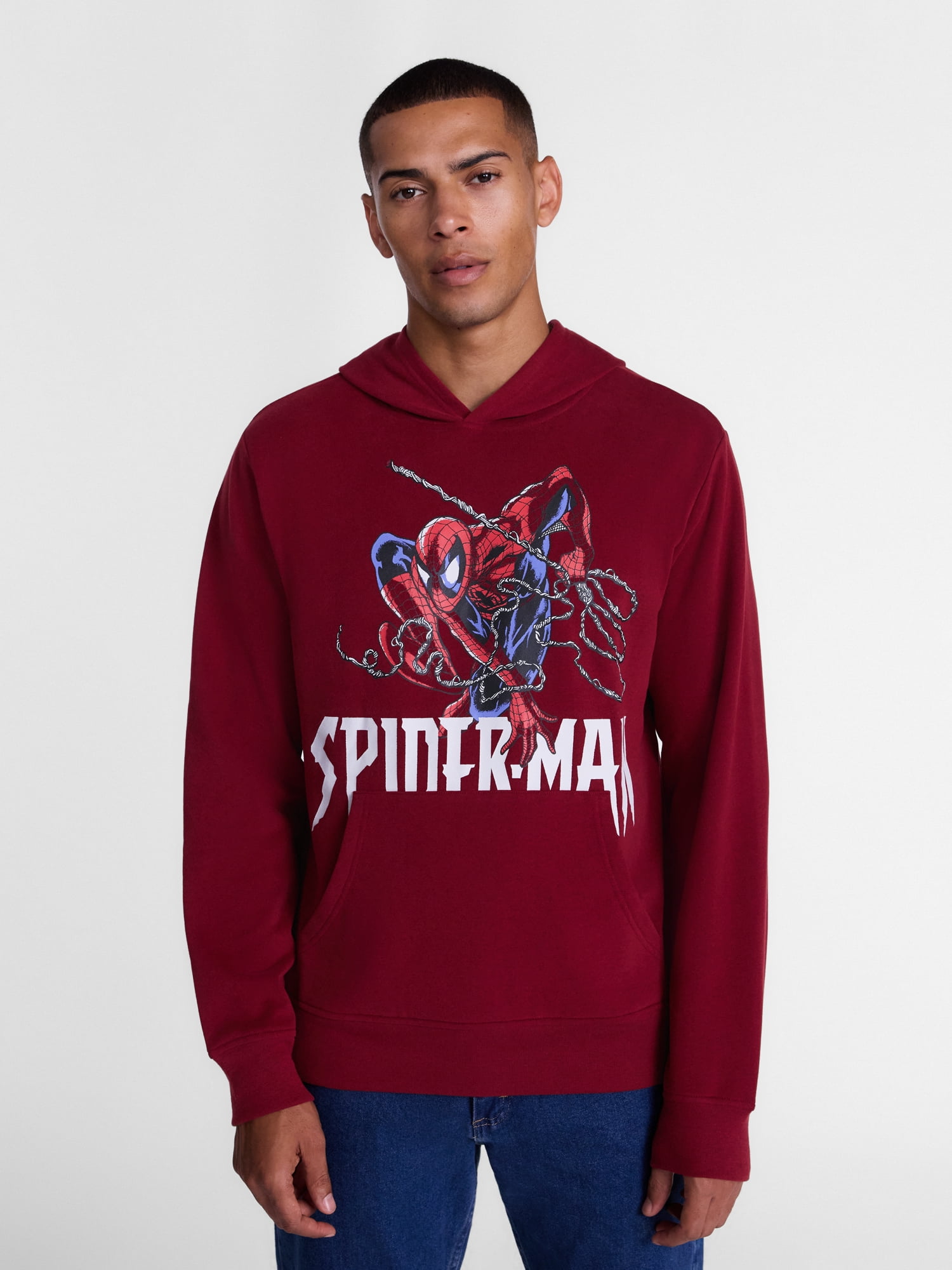 Marvel Spider-Man Men's and Big Men's Hoodie Sweatshirt, Sizes XS-5XL