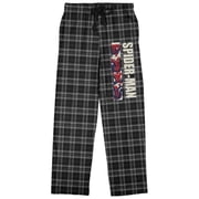 Spider-Man Mens Plaid Flannel Pajama Pants-XL