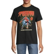 Spider-Man Mens Web Walk Graphic Tee with Short Sleeves, Size S-3XL