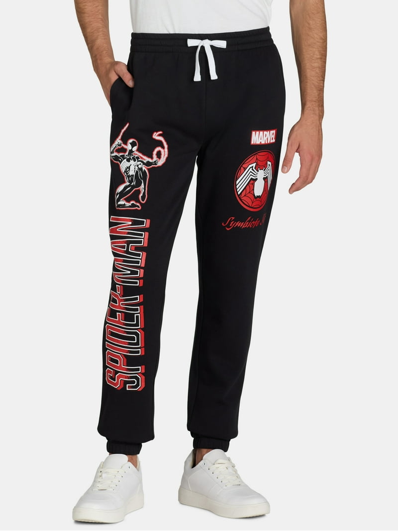 Spider-Man Men's and Big Men's Graphic Joggers, Sizes S-3XL