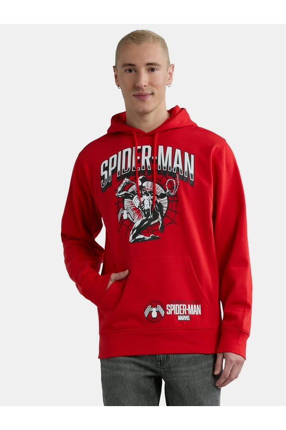 Men’s Dark Suited Graphic Hoodie with Long Sleeves Sizes S-3XL
