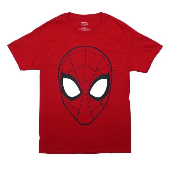 Spider-Man Mens T-Shirt - Giant Spidey Head Image (Small)