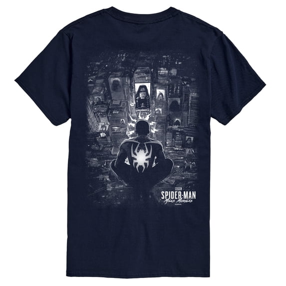 Spider-Man - Miles Morales City Scene Short Sleeve Graphic T-Shirt