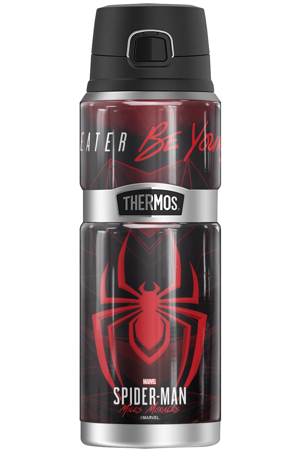 Spider-Man Miles Morales Geometric Logo THERMOS STAINLESS KING