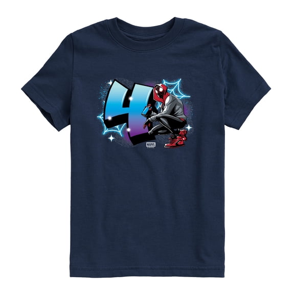 Spider-Man - Miles Morales Graffiti Toddler Boys' Toddler Short Sleeve Graphic T-Shirt