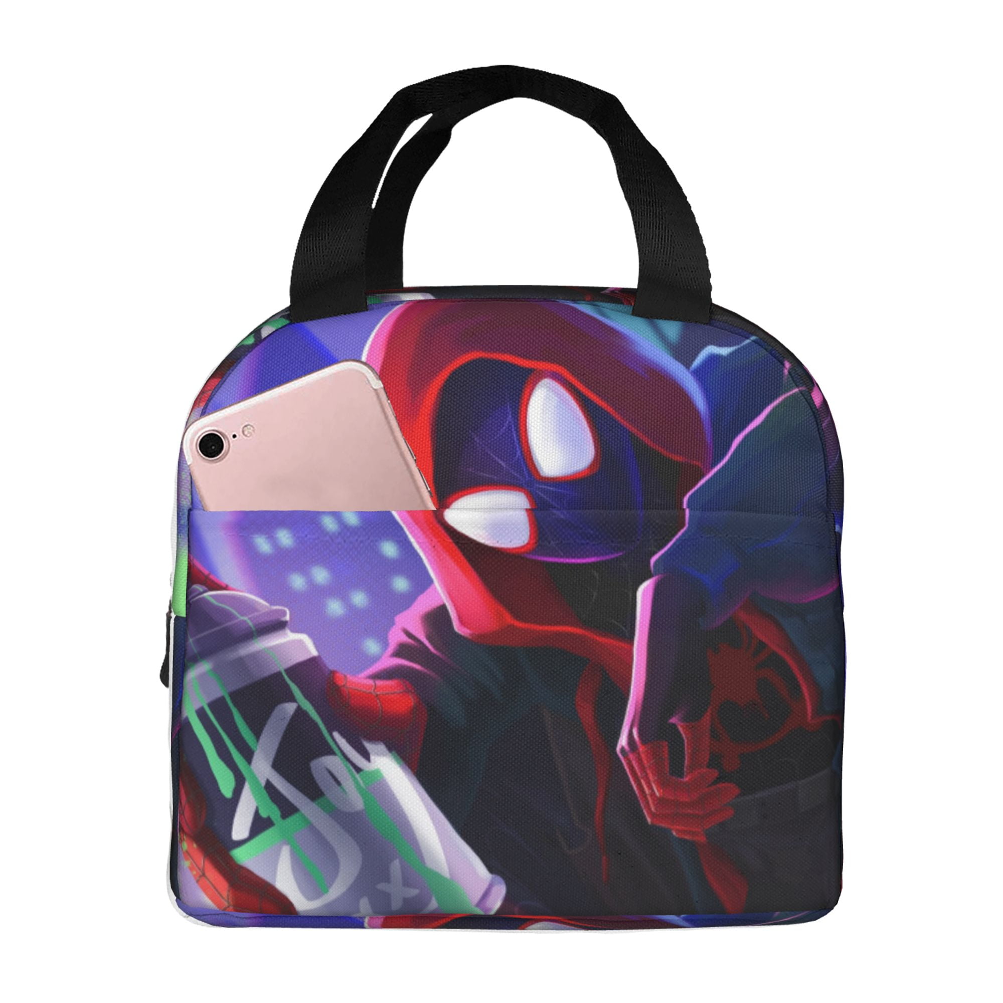 SpiderMan Miles Morales Lunch Box Lunch Bag Reusable Insulated Lunch