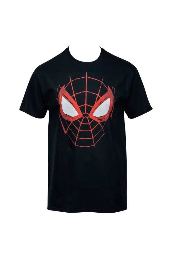 Miles Morales Web Face T-Shirt-Large