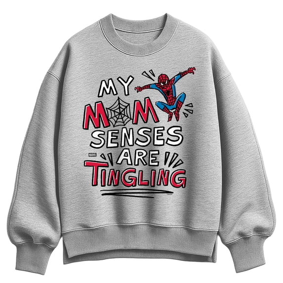 Spider-Man - Mom Senses Tingling Oversized Fleece Crew Sweatshirt