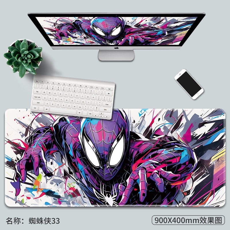 Spider-Man Mouse Pad Extra Large Marvel Movie Game Keyboard Pad Office ...