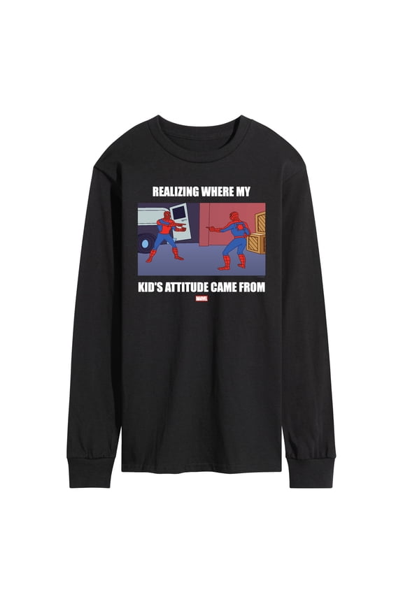 - My Kids Attitude - Men's Long Sleeve Graphic T-Shirt