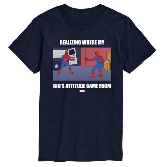 Spider-Man - My Kids Attitude - Men's Short Sleeve Graphic T-Shirt