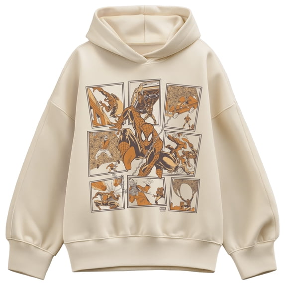 Spider-Man - Neutrals Oversized Fleece Hoodie Sweatshirt