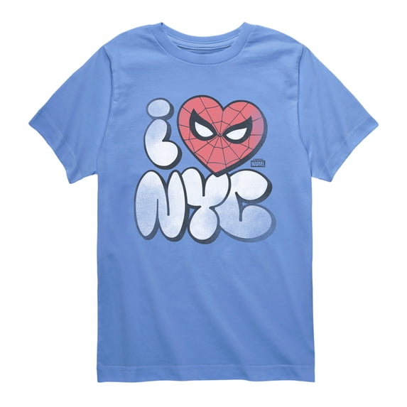 Spider-Man - New York City - Youth Boys Short Sleeve Graphic T-Shirt