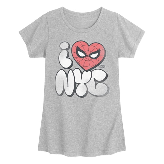 Spider-Man - New York City - Youth Girls Fitted Short Sleeve T-Shirt