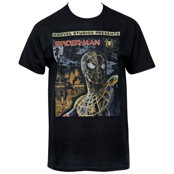 Spider-Man No Way Home Movie Marvel Studios Comic Cover T-Shirt-2XLarge