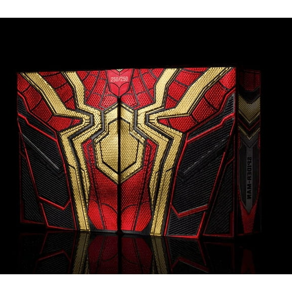 Spider-Man: No Way Home (Red Gilded) Playing Cards by Card Mafia