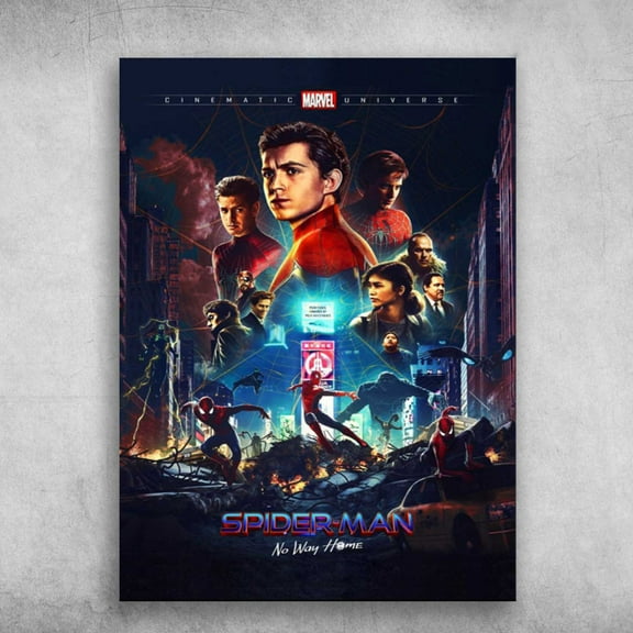 Spider Man, No Way Home, Spider Man Poster, Marvel Studio 11 x 17 Inch Poster