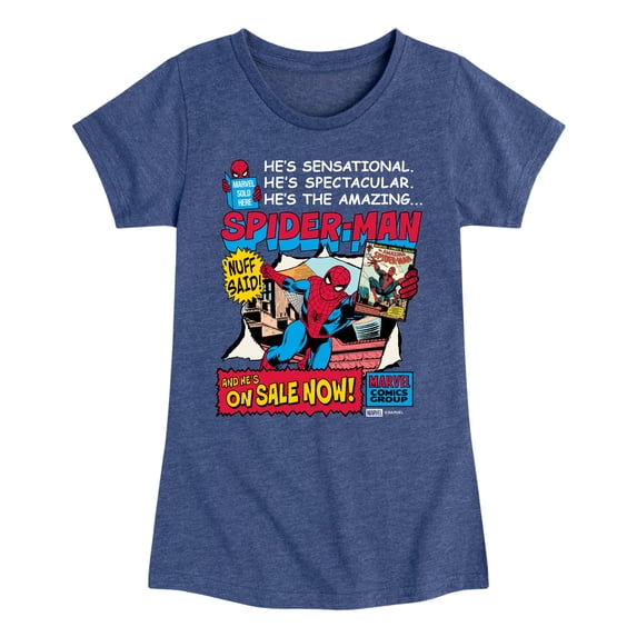 Spider-Man - On Sale Now - Youth Girls Fitted Short Sleeve T-Shirt