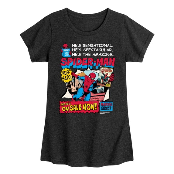 Spider-Man - On Sale Now - Youth Girls Fitted Short Sleeve T-Shirt