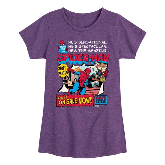 Spider-Man - On Sale Now - Youth Girls Fitted Short Sleeve T-Shirt