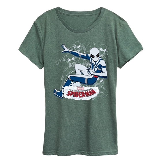 Spider-Man - Ozcorp Spiderman Line Cluster - Women's Short Sleeve Graphic T-Shirt