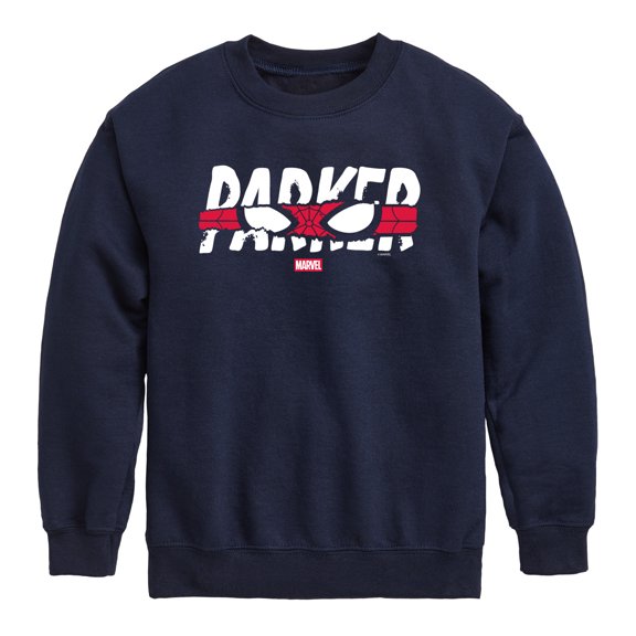 Spider-Man - Parker Tear - Youth Boys Crew Fleece Sweatshirt