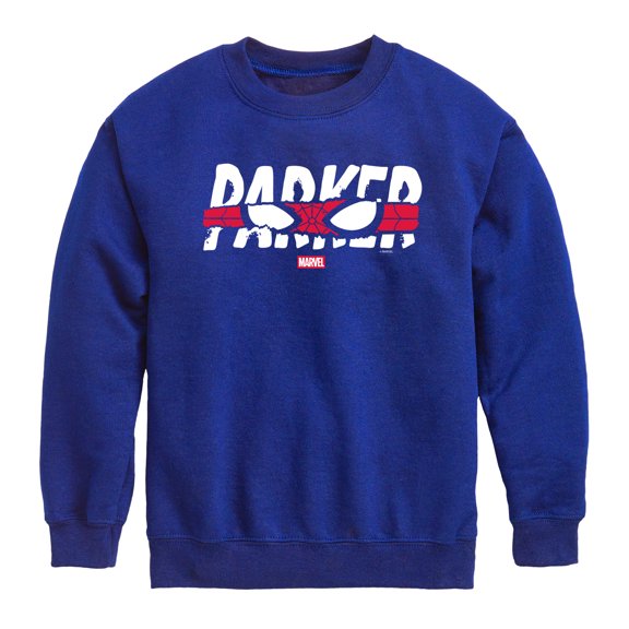 Spider-Man - Parker Tear - Youth Boys Crew Fleece Sweatshirt
