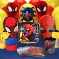 thumbnail image 1 of Prime Party Spider-Man Party Supplies Set with Plates, Cups, Masks & Décor – Pack of 16, 1 of 1
