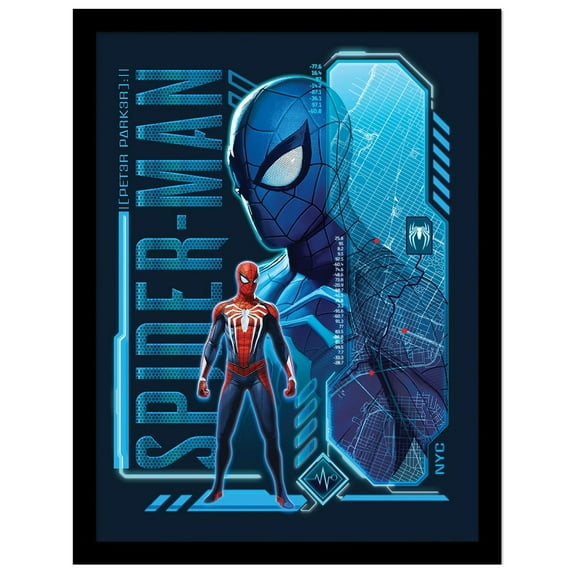 Spider-Man Peter Parker Framed Poster