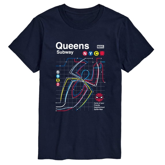 Spider-Man - Queens Subway - Men's Short Sleeve Graphic T-Shirt