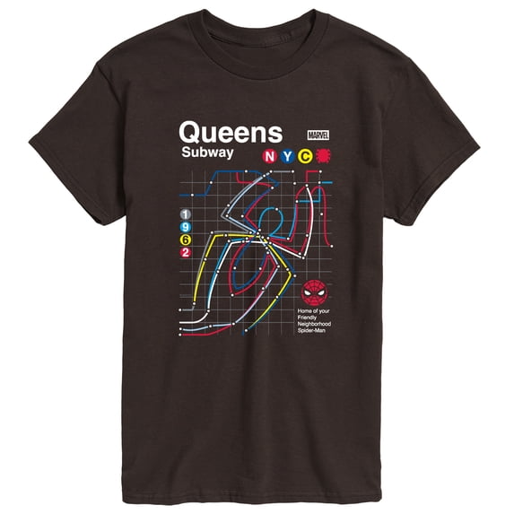 Spider-Man - Queens Subway - Men's Short Sleeve Graphic T-Shirt