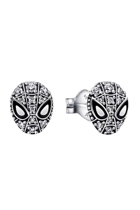 Spider-Man Rhinestone Character Metal Stud Earrings