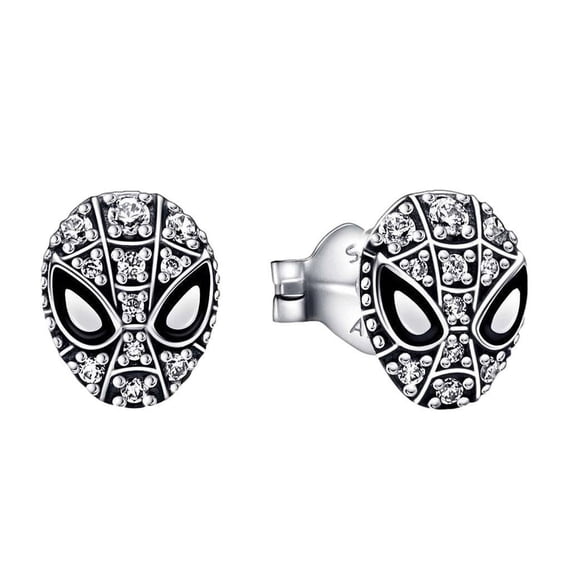 Spider-Man Rhinestone Character Metal Stud Earrings