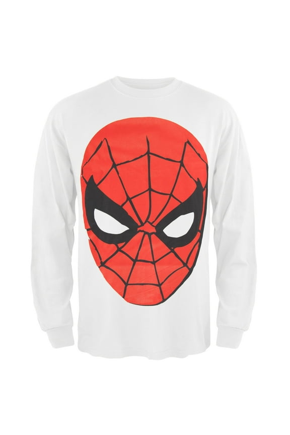 Spider-Man - Round Face Long Sleeve T-Shirt - Large