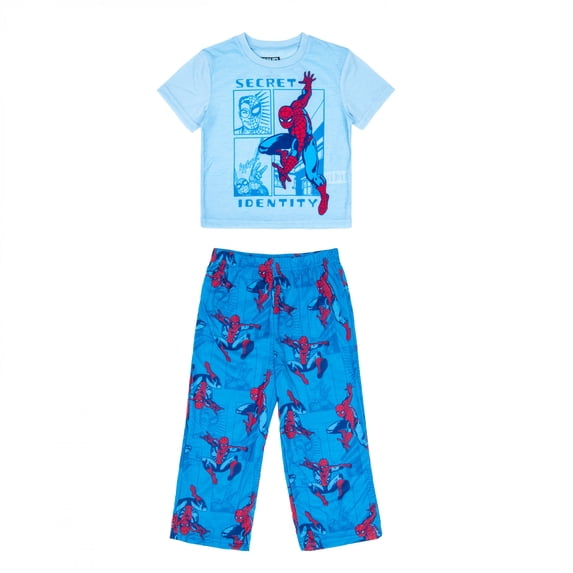 Spider-Man Secret Identity Boy's 2-Piece Pajamas-Size 4