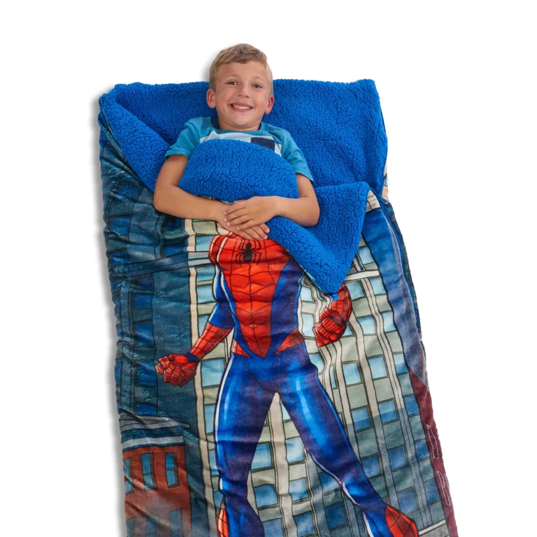 Marvel Spider-Man Kids Superhero Sleeping Bag, 27 x 56