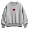 thumbnail image 1 of Spider-Man - Small Heart Oversized Fleece Crew Sweatshirt, 1 of 2