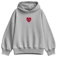 thumbnail image 1 of Spider-Man - Small Heart Oversized Fleece Hoodie Sweatshirt, 1 of 3
