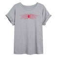 thumbnail image 1 of Spider-Man - Spider And Webs - Juniors Oversized Graphic T-Shirt, 1 of 4