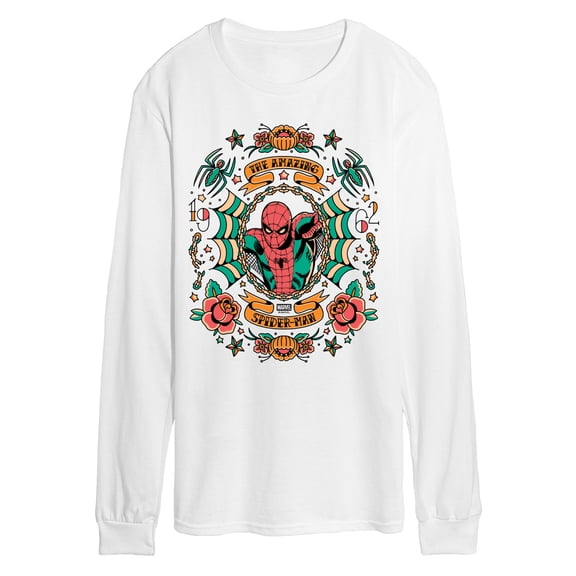 Spider-Man - Spider-Man Traditional Art - Men's Long Sleeve Graphic T-Shirt