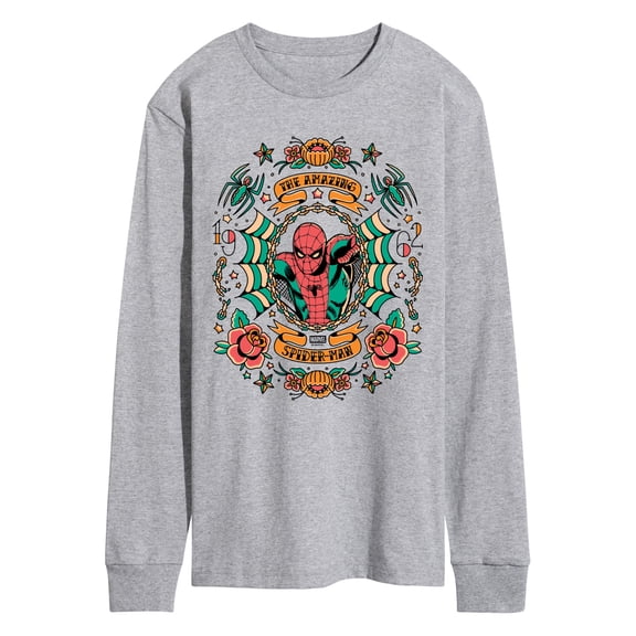 Spider-Man - Spider-Man Traditional Art - Men's Long Sleeve Graphic T-Shirt