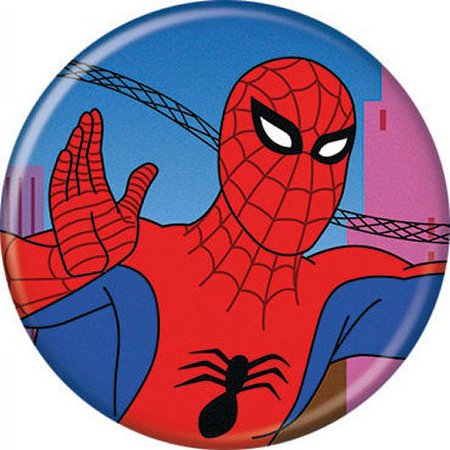 Spider-Man Spidey 1960s Waving 1.25" Pinback Button