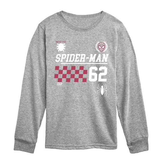 Spider-Man - Spidey Collegiate - Youth Boys Long Sleeve Graphic T-Shirt