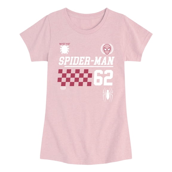 Spider-Man - Spidey Collegiate - Youth Girls Fitted Short Sleeve T-Shirt